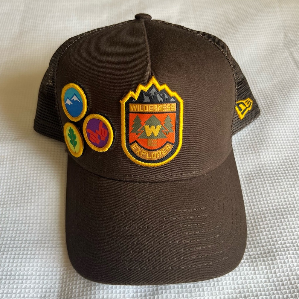 Disney Up Wilderness Explorer Hat with Velcro attachable Patches/Badges